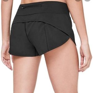 Black Lululemon Speed Up Shorts *2.5